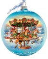 G.debrekht G. Debrekht Winter Carousel Le Glass Christmas Ornament In Multi