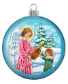 G.debrekht Guardian Of Music Angel Glass Ornament In Multi