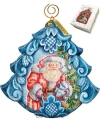 G.debrekht Hand Painted Gift Giving Pleasure Scenic Ornament In Multi