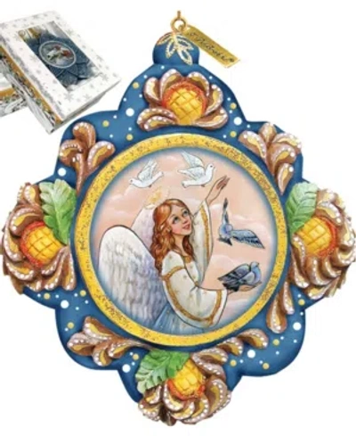 G.debrekht Hand Painted Scenic Ornament Beautiful Peace In Multi