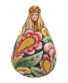 G.debrekht Hand Painted Scenic Ornament Flower Maiden Bell In Multi