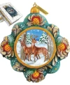 G.debrekht Hand Painted Scenic Ornament Wilderness In Multi