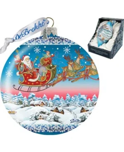 G.debrekht Limited Edition Oversized Up-up Away Ball Glass Ornament In Multi