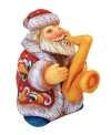 G.debrekht Mini Jazzman Santa Figurine In Multi