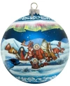 G.debrekht Northern Light Glass Ball Ornament In Multi