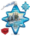 G.debrekht Peaceful Kingdom North Star Limited Edition Glass Ornament In Multi