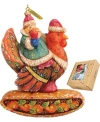 G.debrekht Santa On Turkey Ornament In Multi