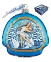G.debrekht Swan Lake Rainbow Glass Ornament In Multi