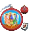 G.debrekht Trinity Glass Ornament Medallion In Multi
