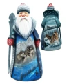 G.debrekht Woodcarved Hand Painted Nutcracker Santa Figurine In Multi