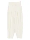 Gdel By Gaze De Lin Less-line Trousers In Burgundy