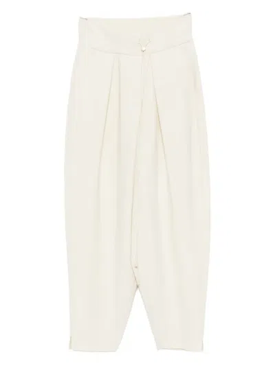 Gdel By Gaze De Lin Less-line Trousers In Burgundy