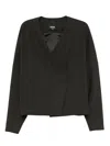 Gdel By Gaze De Lin Patch Jacket In Brown