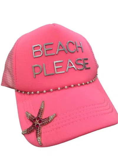 Gdg Hats Custom Summer Trucker Hat In Hot Pink