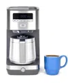 Ge Appliances 10 Cup Drip Coffee Maker With Single Serve In Stainless Steel