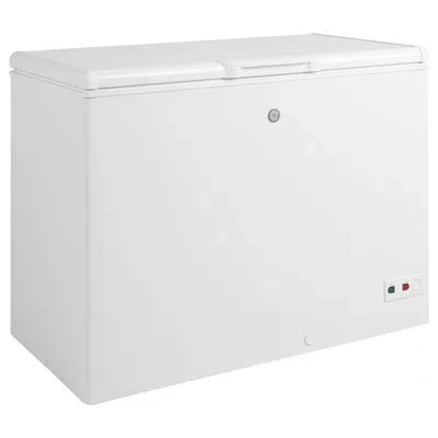 Ge Appliances 10.7 Cubic Feet Cu. Ft. Garage Ready Chest Freezer With Adjustable Temperature Controls In White