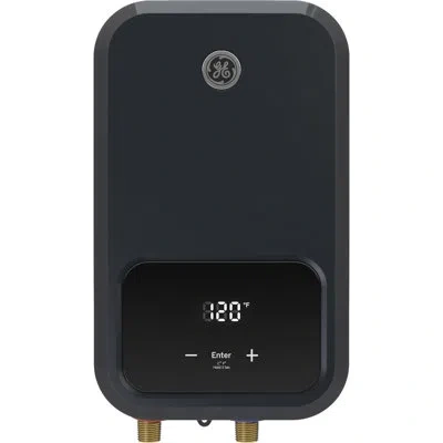 Ge Appliances 14.6kw/240 Volt 2.9 Gpm Electric Tankless Water Heater In Diamond Gray