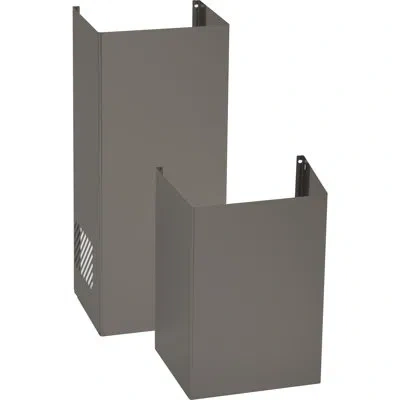 Ge Appliances 2 Piece Range Hood Duct Cover Set In Slate