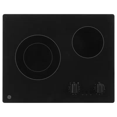 Ge Appliances 20" Electric Cooktop With 2 Elements In Black