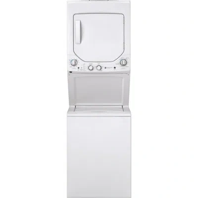 Ge Appliances 2.3 Cu. Ft. Top Load Washer And 4.4 Cu. Ft. Electric Laundry Center In White