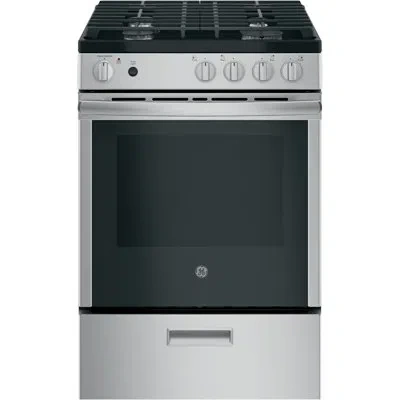 Ge Appliances 24" 2.9 Cu. Ft. Freestanding Gas Range With Modular Backguard In Stainless Steel