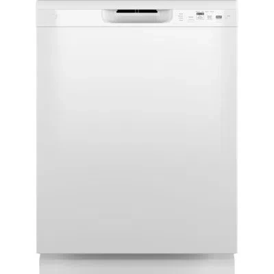 Ge Appliances 24" 59 Dba Built-in Full Console Dishwasher In White