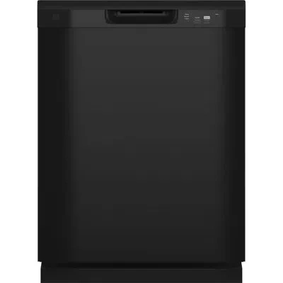 Ge Appliances 24" 60 Dba Built In Button Control Dishwasher In Black