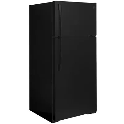 Ge Appliances 28" Top Freezer 16.6 Cu. Ft. Refrigerator In Black