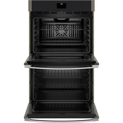 Ge Appliances 30" 10 Cubic Feet Smart Self Cleaning Electric Convection Double Oven Black