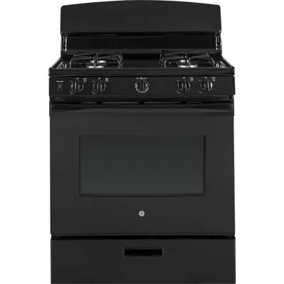 Ge Appliances 30" 4.8 Cu. Ft. Freestanding Gas Range In Black