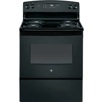 Ge Appliances 30" 5 Cu. Ft. Freestanding Electric Range In Black
