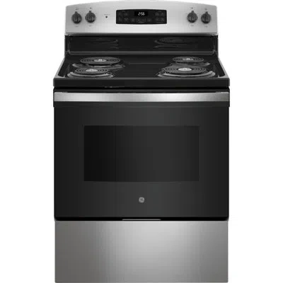 Ge Appliances 30" 5 Cu. Ft. Freestanding Electric In Stainless Steel
