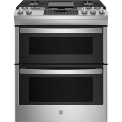 Ge Appliances 30" 6.7 Cu. Ft. Slide-in Gas Range With Griddle In Stainless Steel