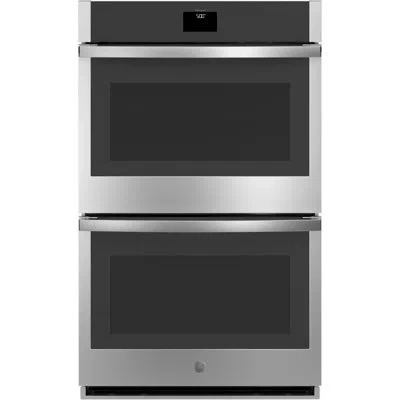 Ge Appliances 30" Smart Built-in Self-clean Convection Double Wall Oven With No Preheat Air Fry In Stainless Steel