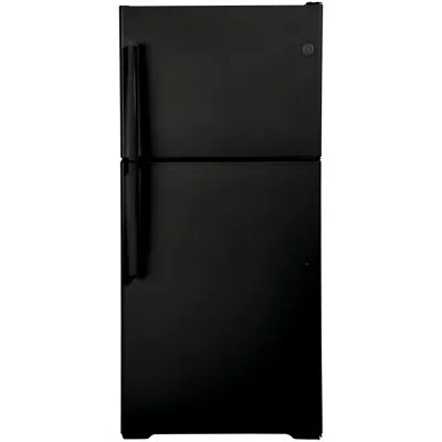 Ge Appliances 30" Top Freezer Energy Star 19.1 Cu. Ft. Refrigerator In Black