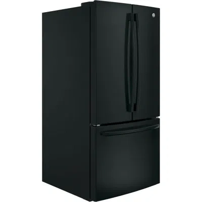 Ge Appliances 33" Energy Star French Door 24.7 Cu. Ft. Refrigerator In Black