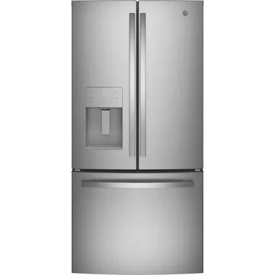 Ge Appliances 33" French Door 23.7 Cu. Ft. Refrigerator In Silver