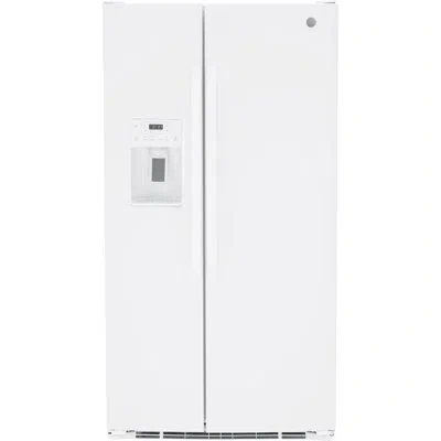 Ge Appliances 36" Side By Side 25.3 Cu. Ft. Refrigerator In White