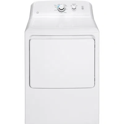 Ge Appliances 6.2 Cu. Ft. Electric Dryer With Aluminized Alloy Drum In White