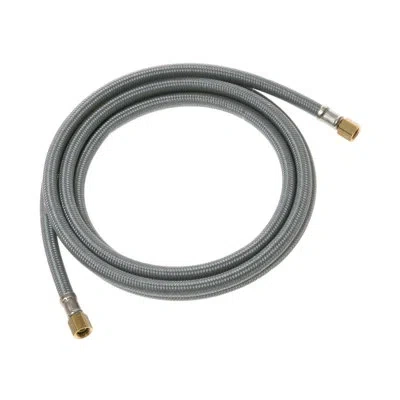 Ge Appliances 8" Universal Braided Pex Water Line In Silver,gold