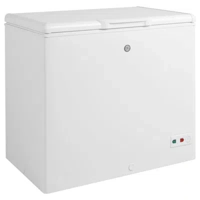Ge Appliances 8.8 Cubic Feet Cu. Ft. Garage Ready Chest Freezer With Adjustable Temperature Controls In White