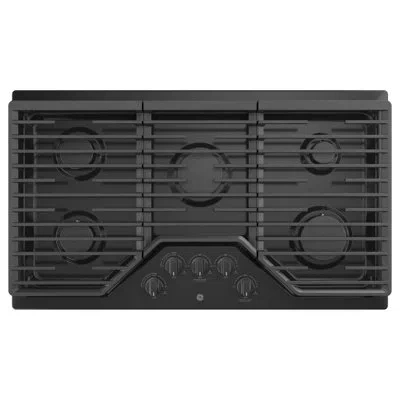 Ge Appliances Built-in 36" Gas Cooktop With 5 Burners In Black