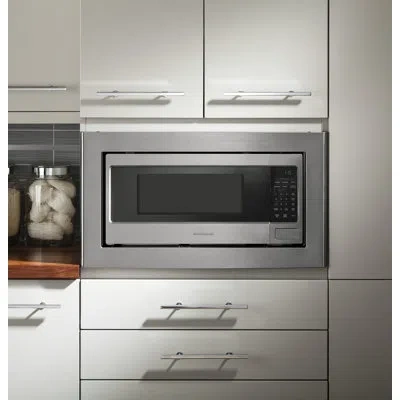Ge Appliances Built-in Microwave Trim Kit In Silver
