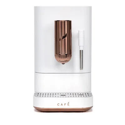 Ge Appliances Cafe Affetto Automatic Espresso Machine With Frother In Matte White
