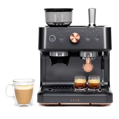 Ge Appliances Cafe Bellissimo Semi Automatic Espresso Machine + Frother In Black