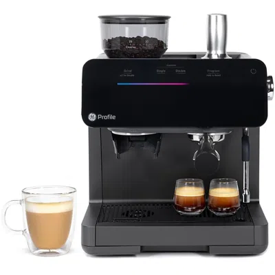 Ge Appliances Cafe Bellissimo Semi Automatic Espresso Machine With Frother In Black