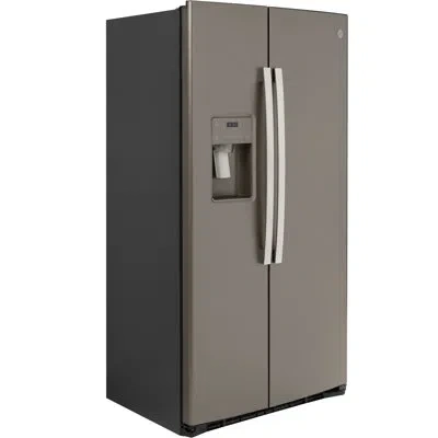Ge Appliances Counter Depth Side By Side Refrigerator In Slate