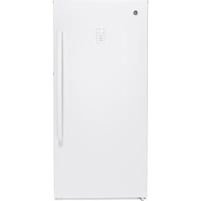 Ge Appliances Garage Ready 14.1 Cu. Ft. Frost-free Upright Freezer In White
