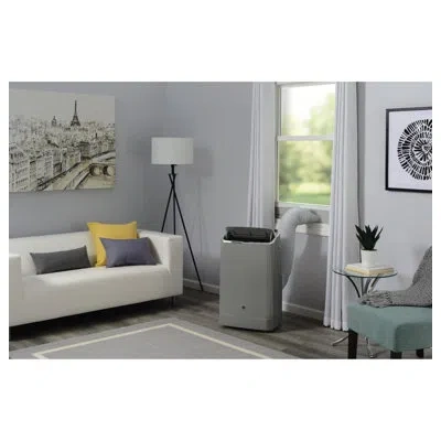Ge Appliances Ge 10,000 Btu Smart Portable Air Conditioner For Medium Rooms Up To 450 Sq Ft. In Gray