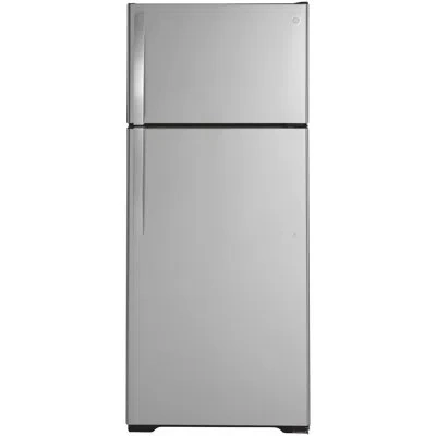Ge Appliances Ge 28" 17.5 Cu. Ft. Top Freezer Refrigerator In Silver
